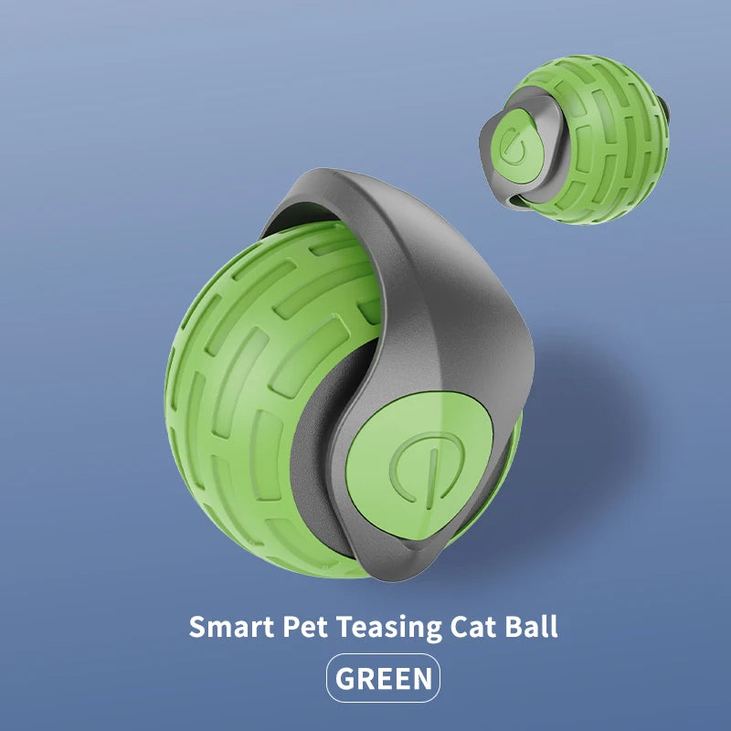 Smart Interactive Rolling Ball Cat Toy – USB Rechargeable Automatic Toy for Indoor Cats