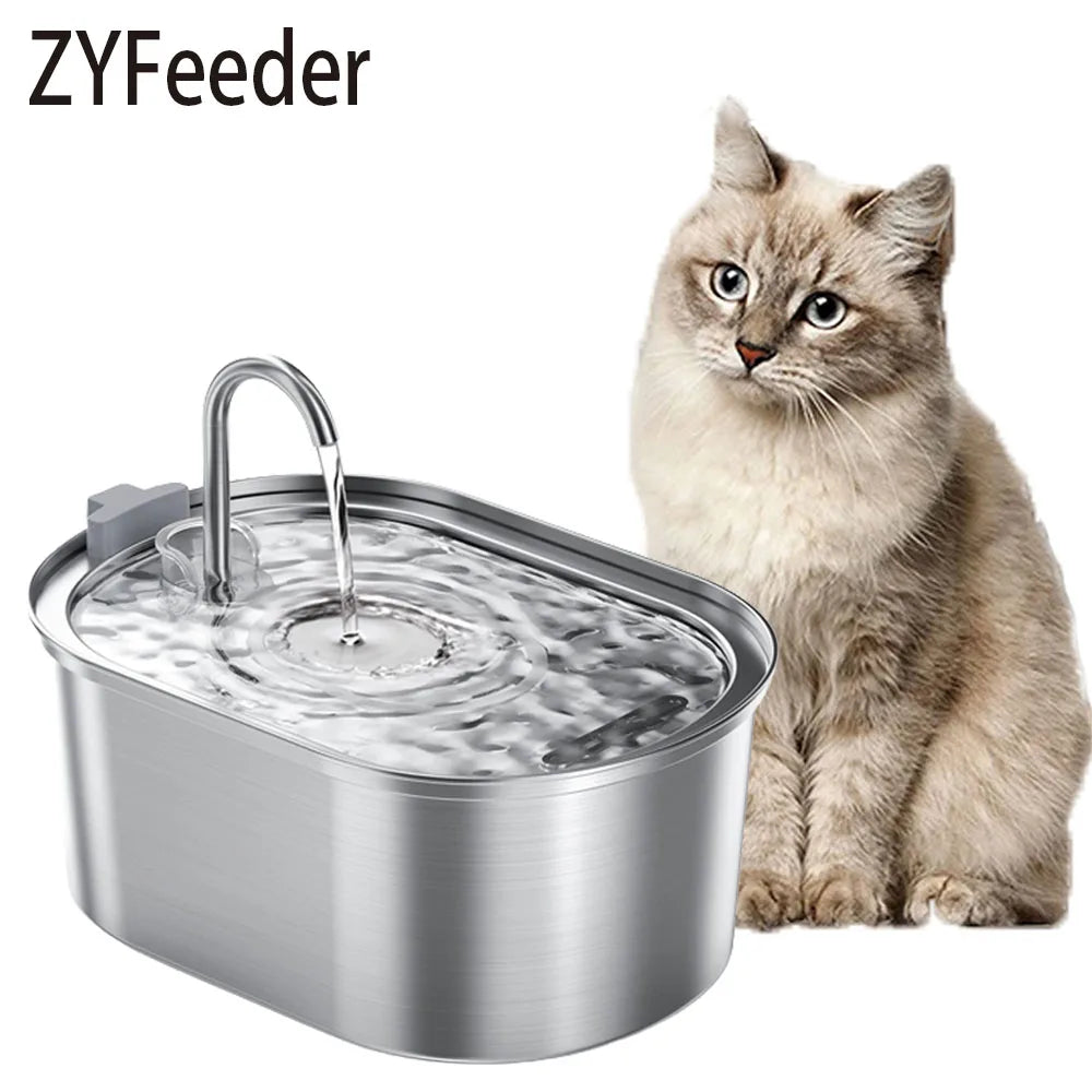 Anti-Slip Pet Water Fountain for Cats & Dogs — Quiet Automatic Hydration System with Steady Flow