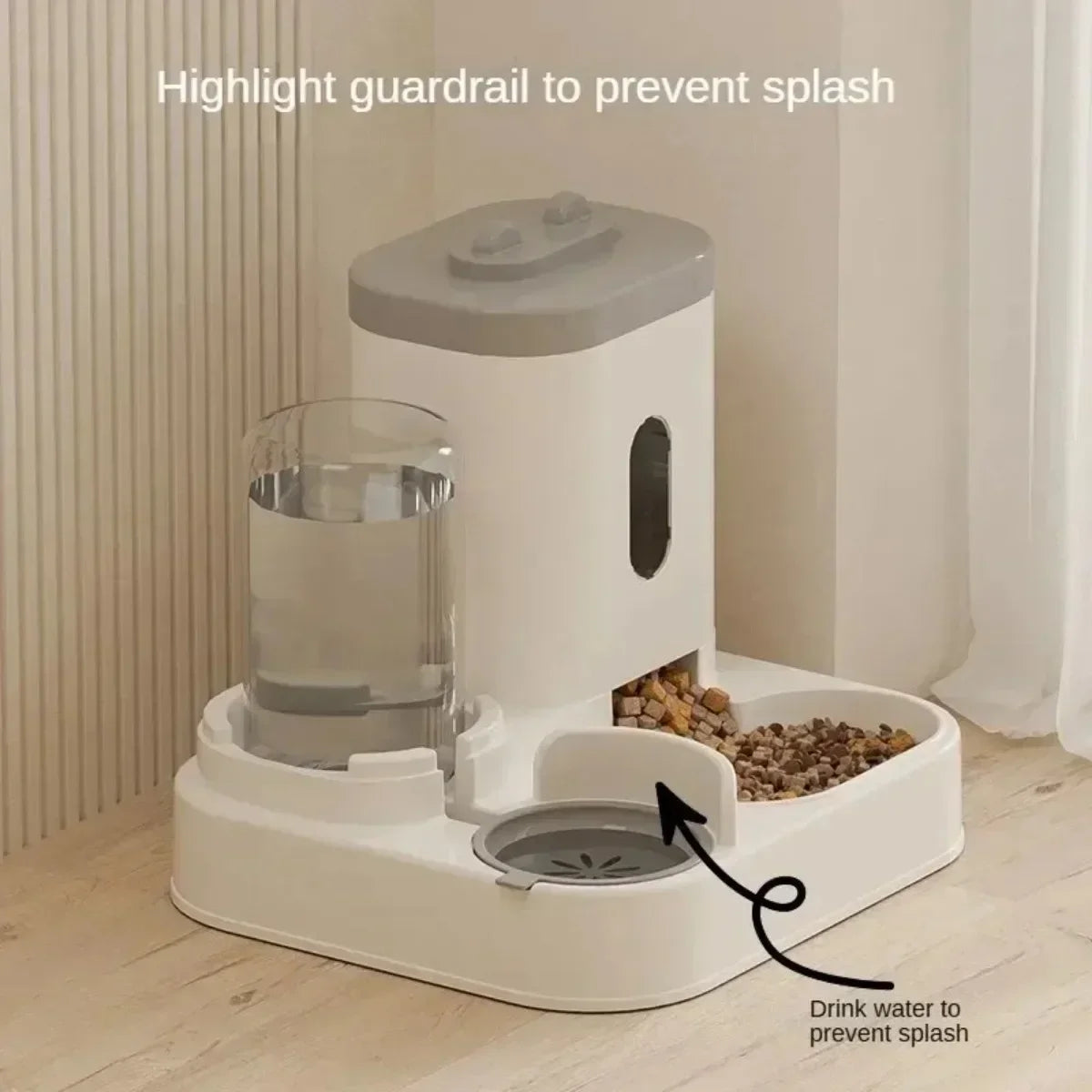 2-in-1 Automatic Pet Feeder with Water Fountain — Food Bowl & Fresh Water Dispenser for Cats and Dogs